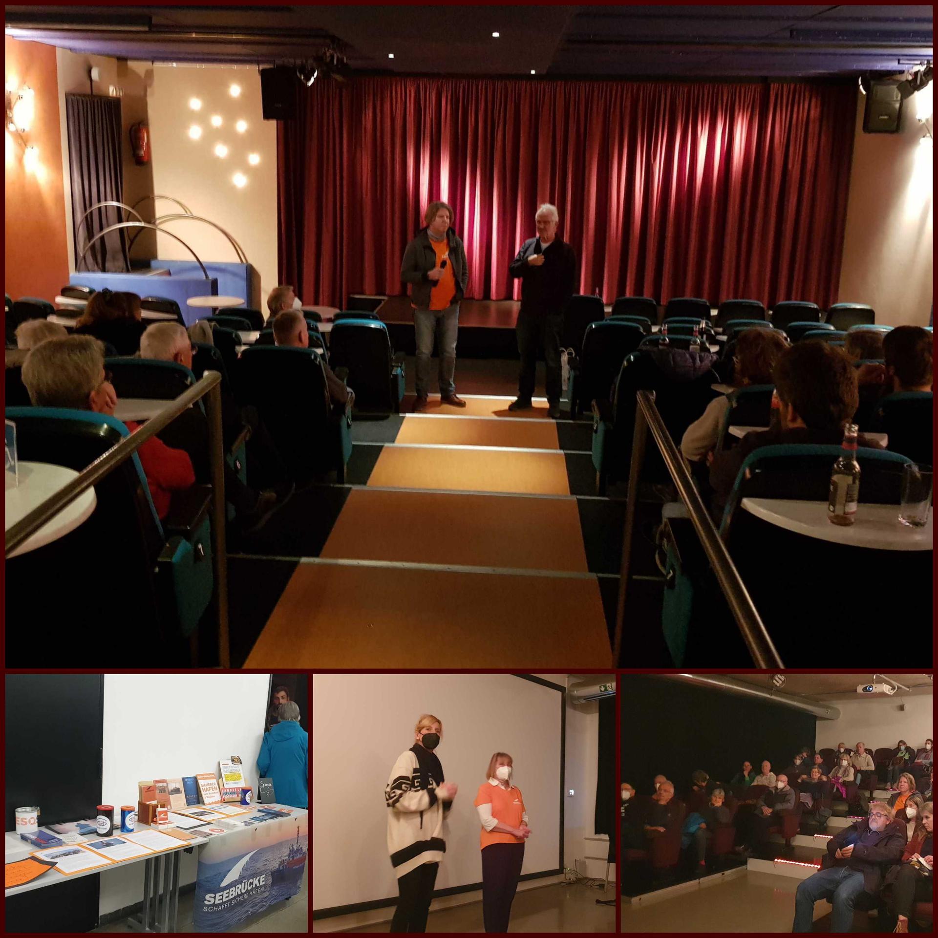 Bilder von der Filmvorstellung im Kino
